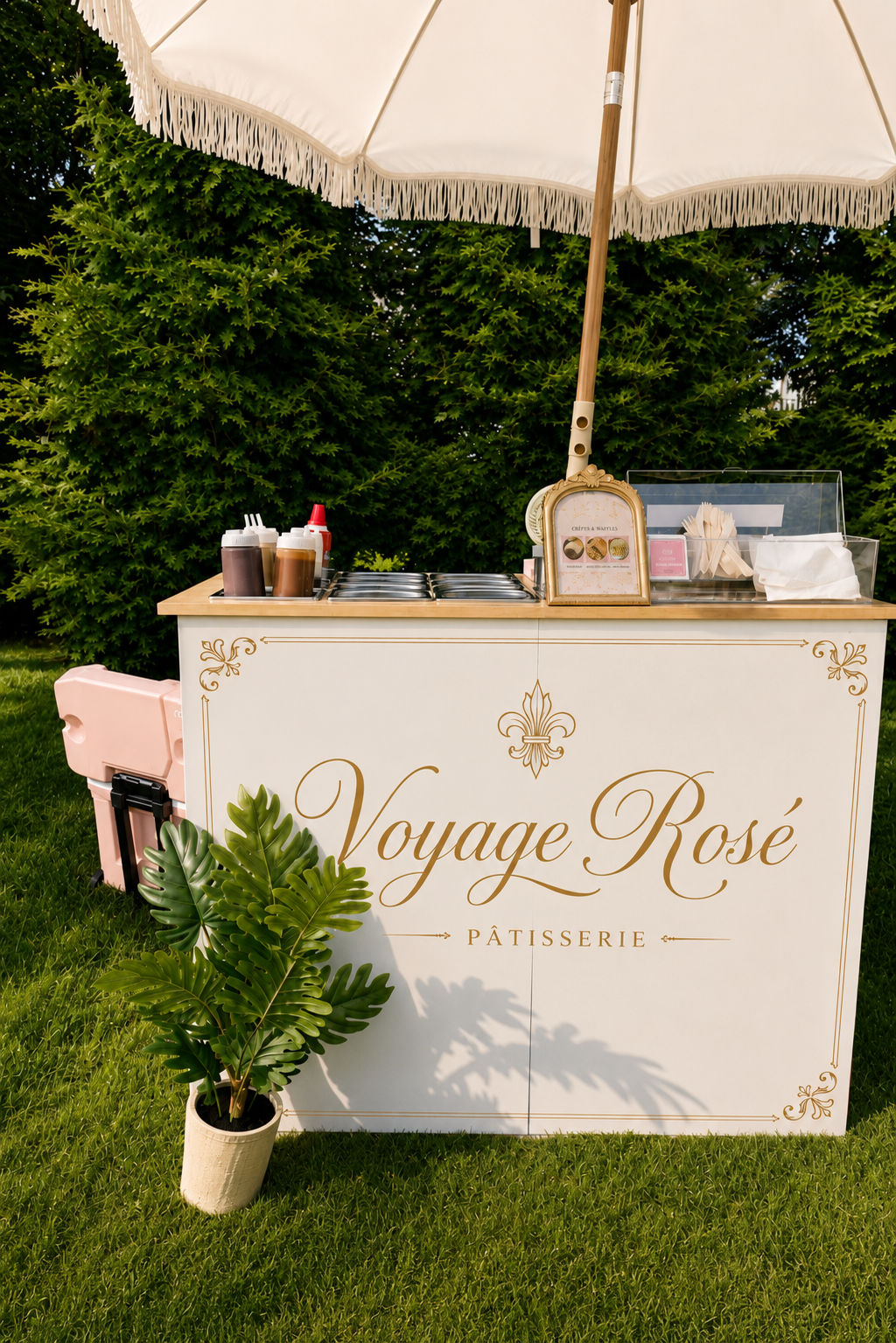 Savory Crepes Cart Station Service for Events
