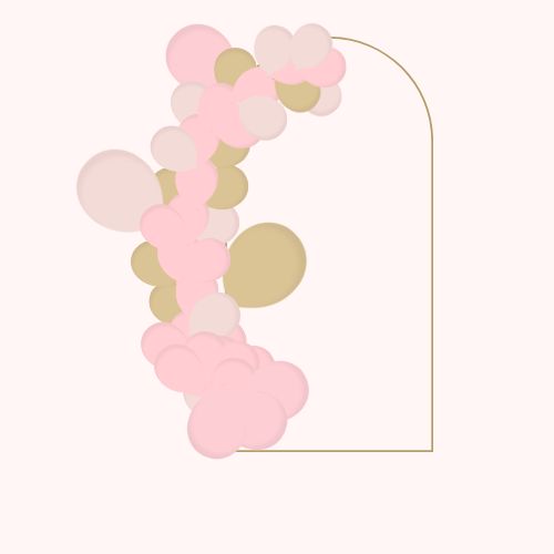 Backdrop Party Decor with Balloon Garlands - Picture Backdrop set up for events