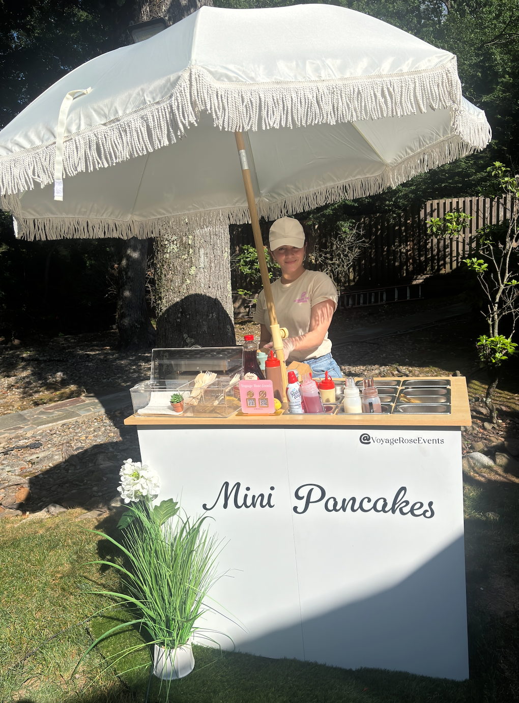 Mini Pancake Dessert Cart Station Service for Events