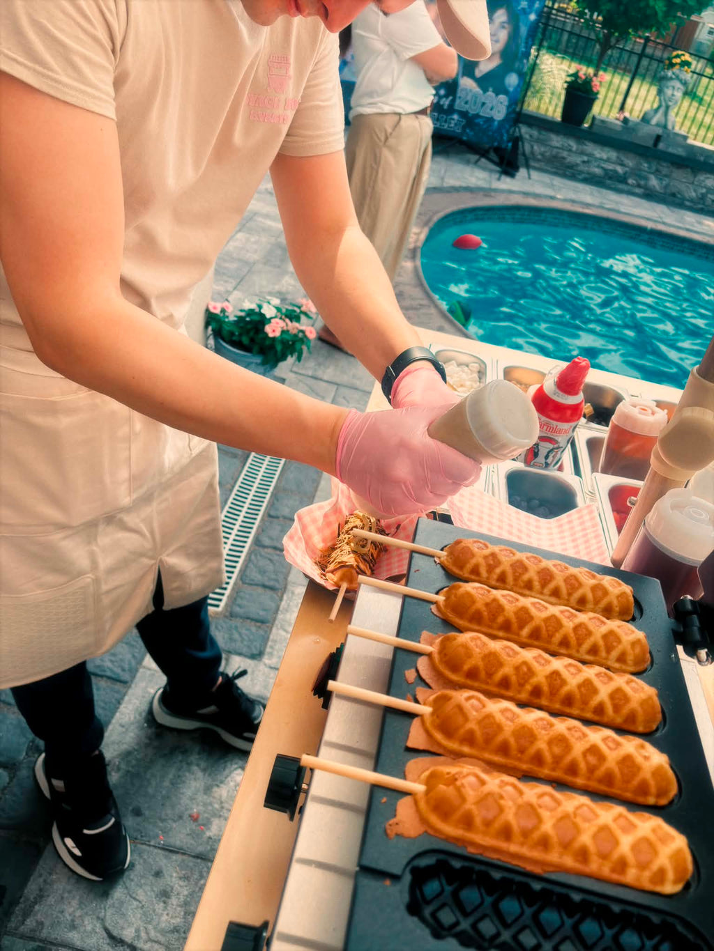 Waffle Sticks Cart • Rent Catering Station for Events