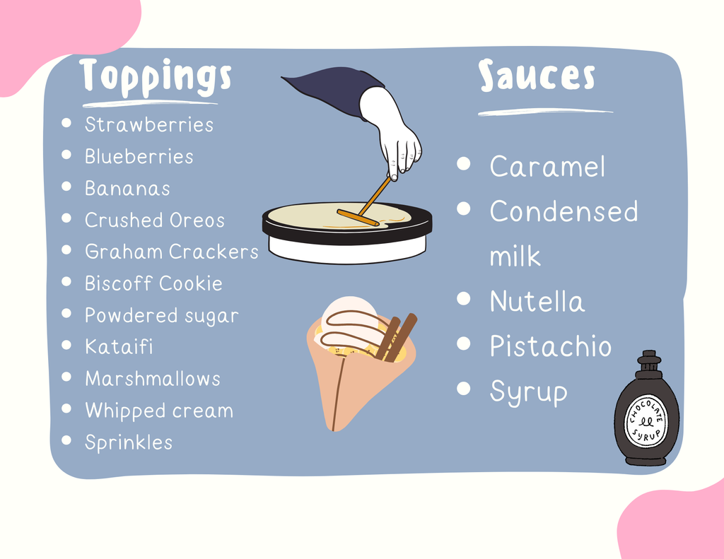 Sweet & Savory Crepes Cart Station Service for Events